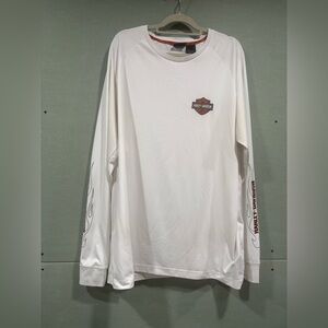 Harley-Davidson White Long Sleeve Tee with Logo. See description